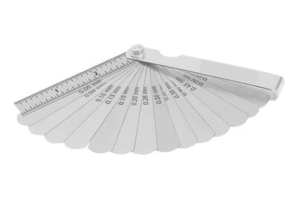 Calibrador de hojas para bujías